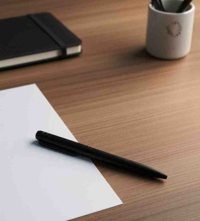 Elegant Matte Finish Black Ball Pen