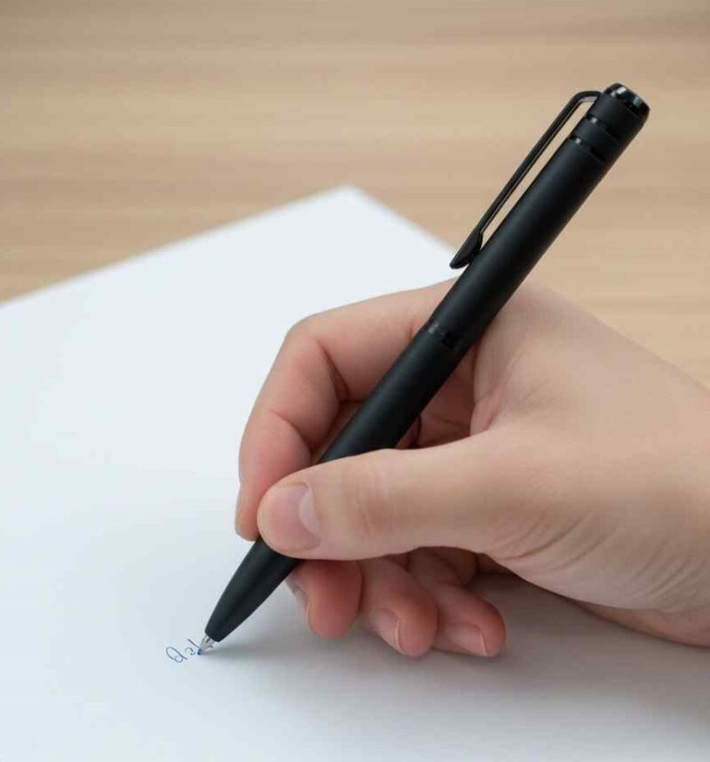 Stylish Matte Finish Black Ball Point Pen