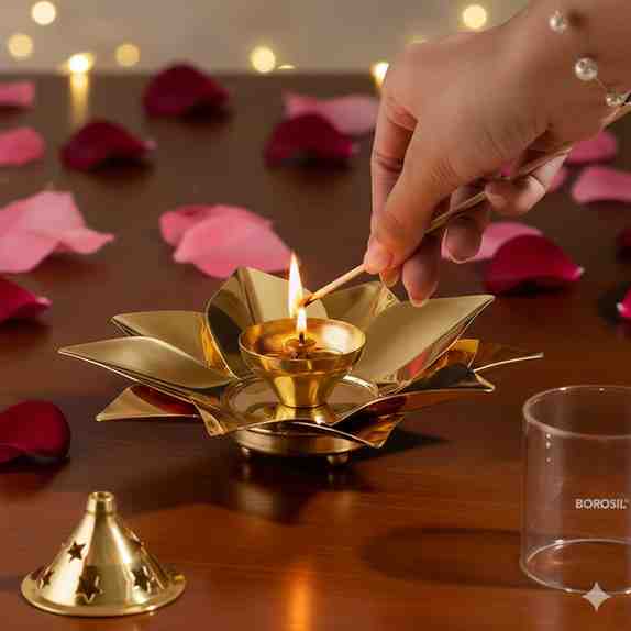 Kamal Akhand Diya for Gifting and Personal Use