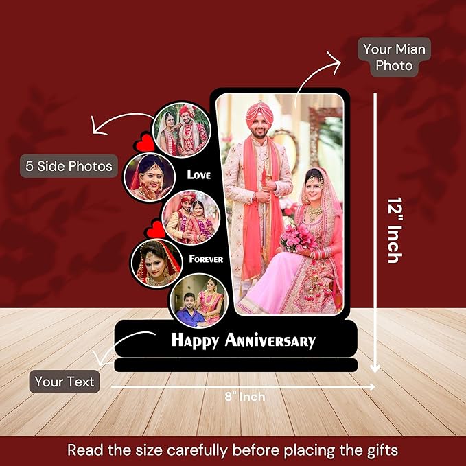 Wooden Customized Photo Collage Gifting Item Wooden Customized Photo Collage Anniversary Gifting Item