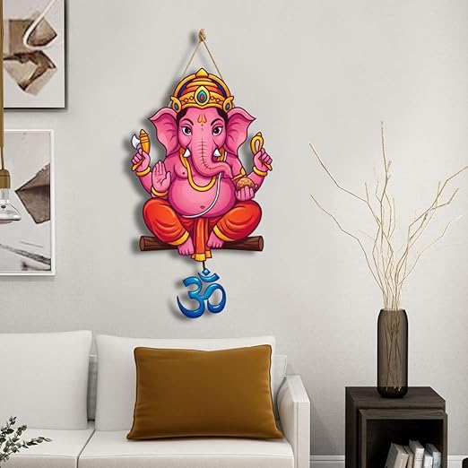 Lord Ganesha Wall Hanging Home Decor Item - Design 3