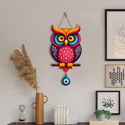 Wall Hanging Home Decor Wooden Owl Design 1 Wall Hanging Home Decor Wooden Owl Design 1
