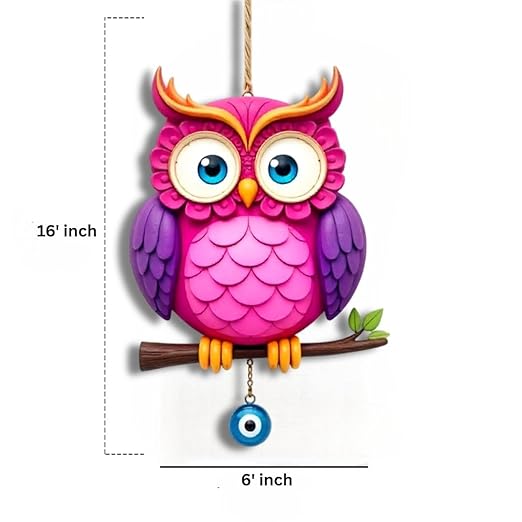 Modern Wooden Wall Hanging Owl Shape Design 06 Modern Wooden Wall Hanging Owl Shape Design 06