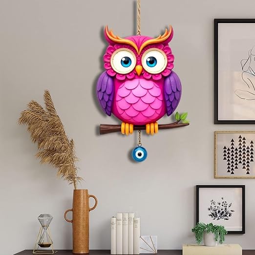 Wooden Wall Hanging Art Work | Owl Design 06 Wooden Wall Hanging Art Work | Owl Design 06