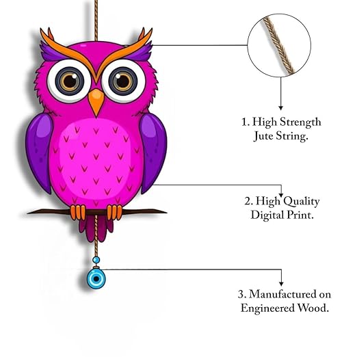 Owl Shape Wooden Wall Hanging Design 10 Owl Shape Wooden Wall Hanging Design 10