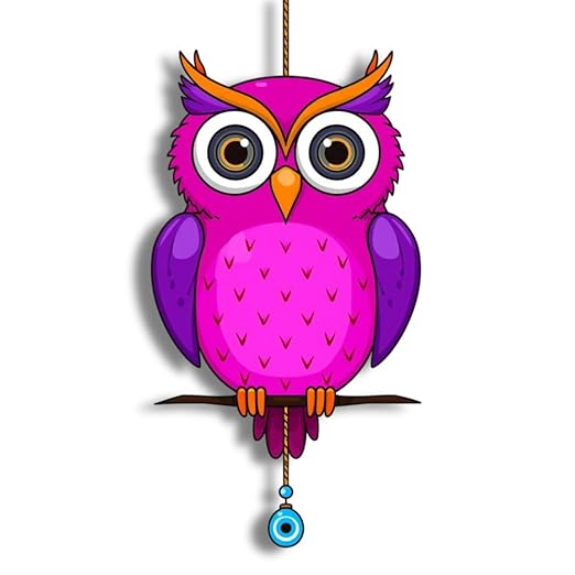 Owl Shape Wooden Wall Hanging for Home Decor - Owl Design 10 Owl Shape Wooden Wall Hanging for Home Decor - Owl Design 10
