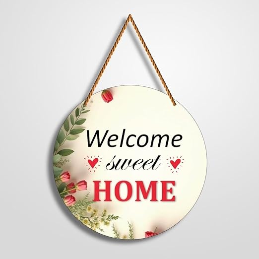 Welcome Home Wooden Wall Hanging Decorative Product Design 6