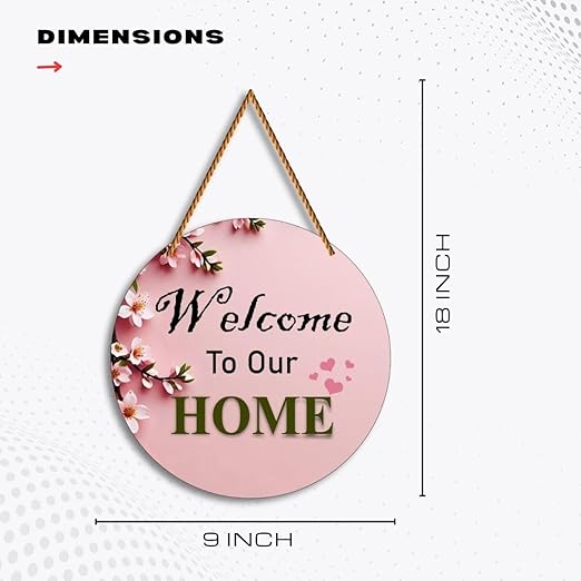 Wooden Home Decor Item - Welcome Home Design 1 Wooden Home Decor Item - Welcome Home Design 1