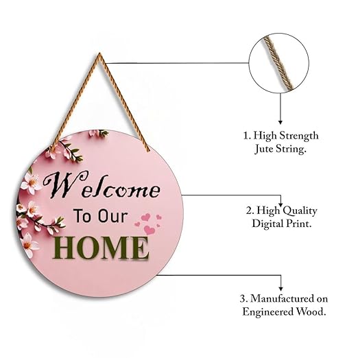 Welcome Home Elegant Wooden Item - Design 1 Welcome Home Elegant Wooden Item - Design 1