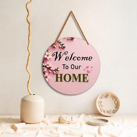 Welcome Home Decorative Wooden Item- Design 1 Welcome Home Decorative Wooden Item- Design 1