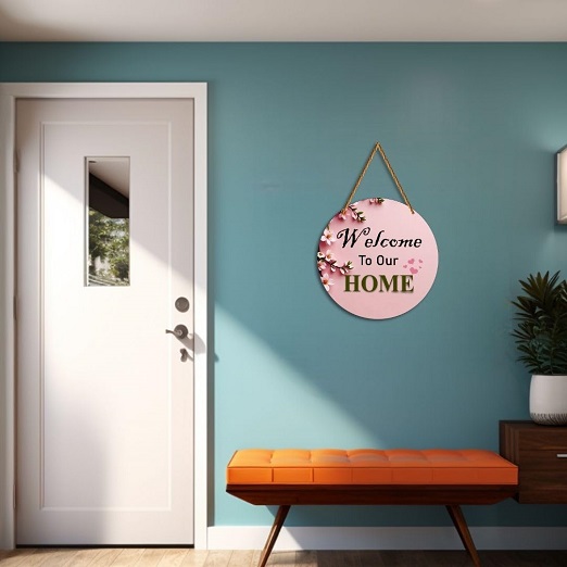 Wooden Wall Hanging - Welcome Home Design 1 Wooden Wall Hanging - Welcome Home Design 1