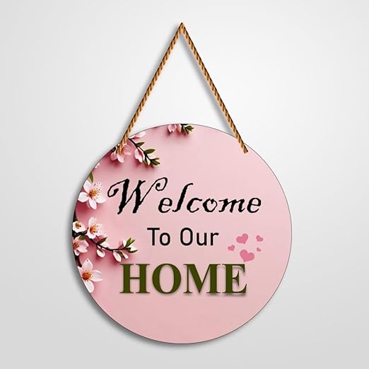Welcome Home Hanging Wooden Item - Design 1 Welcome Home Hanging Wooden Item - Design 1