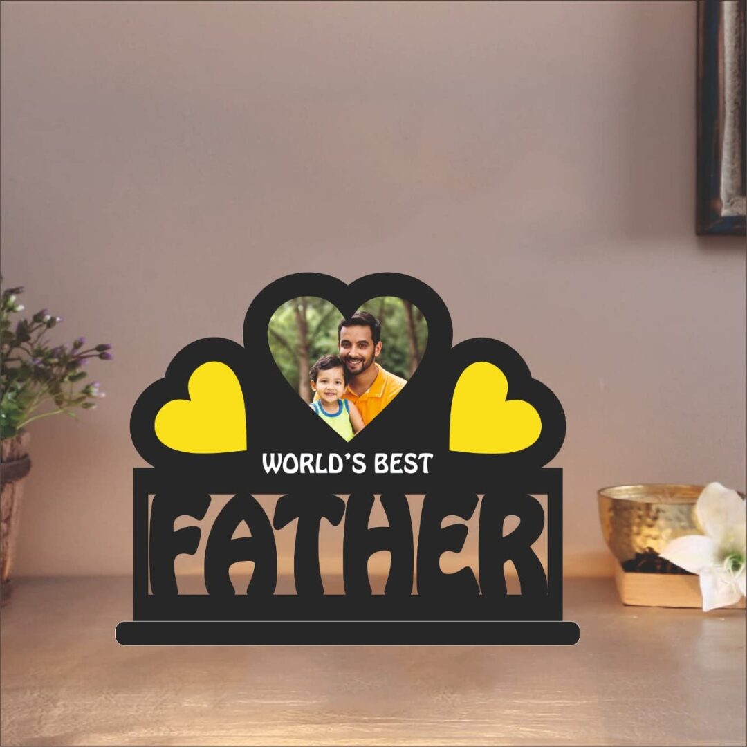 World's Best Father Wooden Standy